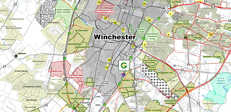 Civil Engineering Map of Service Area